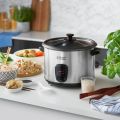 Russell Hobbs Electric Rice Cooker & Steamer - 1.8L (10 cup) Keep warm function, Removable non stick bowl, Easy to clean, Steamer basket, measuring cup & spoon inc, Energy saving, 700W, 19750. 