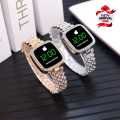 New trendy Fashion steel Diamond chain Smart watch, Ladies watch , LED watch. 