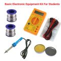 DT830B Digital Multimeter AC/DC LCD Mini Voltmeter Ammeter Ohm Test Soldering Iron Kit Set. 