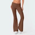 High Waisted Flared Leggings Tummy Control Flared Trousers Yoga Pants For Women. 