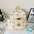 28x24CM Kawaii Sanrio Hello Kitty Cinnamoroll My Melody Kuromi Students Schoolbag Boys Girls Anime Kawaii Cartoon School Bag. 