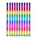 10 Pcs Rainbow Colored Pencils, 4 Color in 1 Pencil .Suitable for Schools, Students, Sketching, Doodling, Coloring, Painting.. 