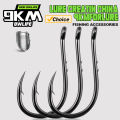 9KM 50Pcs Baitholder Hook, Fishing Hooks Keeper, Circle Hook High Carbon Steel for Freshwater & Saltwater.