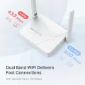 Mercusys MR20 AC750 Wireless Dual Band Wi-Fi Router | 750 Speed Multi-Mode | 2 High Gain External Antennas | IPTV and IPv6 Supported.