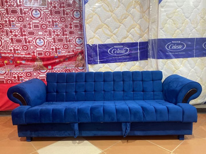 Sofa cum bed (2in1)(sofa + bed)(Molty foam)(10 years warranty)Swiss sofa cum bed