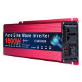 Inverter 12v/24v To 110v/220v Pure Sine Wave Inverter 12v 220v 1000W 1600W DC To AC Portable Auto Converter Car Solor Inverter. 