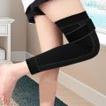 1 Pcs Long Adjustable Compression Knee Sleeves Anti-Slip Knee Support Braces for Running Elastic Nylon Sports Compression Pad Unisex Color Green, Black, Orange. 