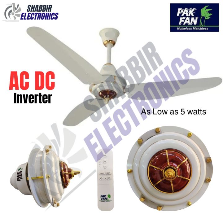 PAK Fan AC DC inverter hybrid Ceiling Fan energy saver 56 inch pure copper dimond model