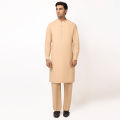 Junaid Jamshed Men - Fawn Unstitched Fabric JJMS-3820/S26/JJ10603-F. 