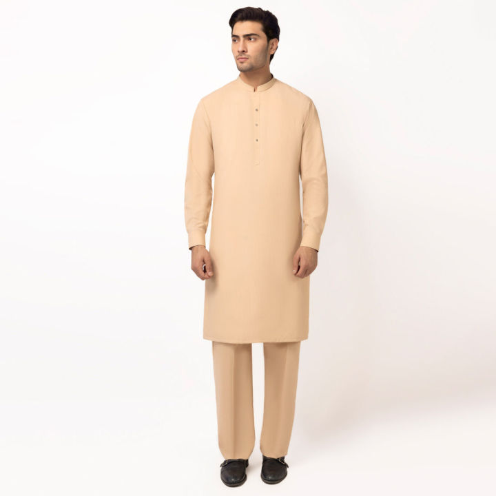 Junaid Jamshed Men - Fawn Unstitched Fabric JJMS-3820/S26/JJ10603-F