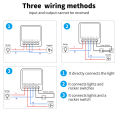 16A Tuya Smart WiFi Switch Support 2-Way DIY Switches Mini Smart Breaker Smart Life Control Support Alexa  Alice. 