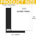 4 X 6 Inch 10 PCS Glossy Printable Magnetic Sheets Non Adhesive 16 Mils Thickness Magnet Photo Paper for Inkjet Printers.