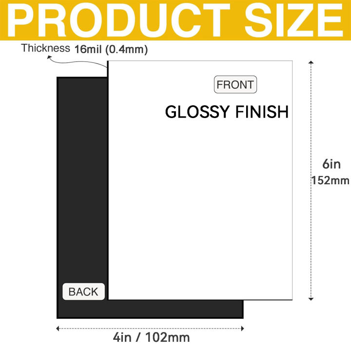 4%20X%206%20Inch%2010%20PCS%20Glossy%20Printable%20Magnetic%20Sheets%20Non%20Adhesive%2016%20Mils%20Thickness%20Magnet%20Photo%20Paper%20for%20Inkjet%20Printers%20-%20Image%203