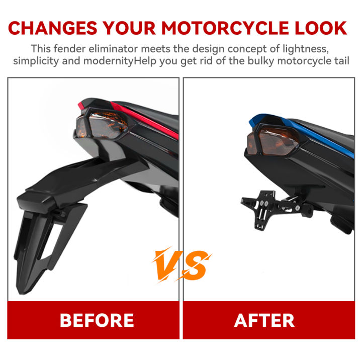 Motorcycle%20License%20Plate%20Bracket%20Tail%20Tidy%20Fender%20Eliminator%20Number%20Holder%20Support%20Universal%20Accessories%20For%20Yamaha%20-%20Image%204