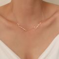 Two Name Handwriting Necklace - Perfect Twin Gift for Personalized Jewelry and Custom Name Necklace,two names necklace. 