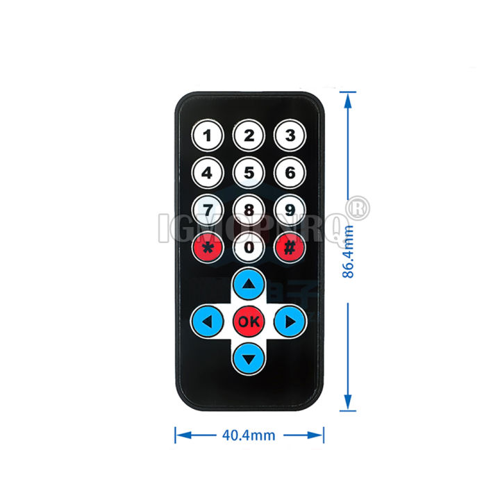 38khz%20MCU%20MP3%20MP4%20Black%20/%20White%20learning%20board%20IR%20remote%20control%20Infrared%20decoder%20for%20protocol%20remote%20control%20For%20arduino%20-%20Image%202