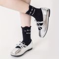 5 Pairs of Kidsren's Socks Cartoon Cute Kitten Stripesd Pattern All Year Round Baby Boy and Girl Color Matching Cat Mid-Calf Socks Suitable for Daily Life.