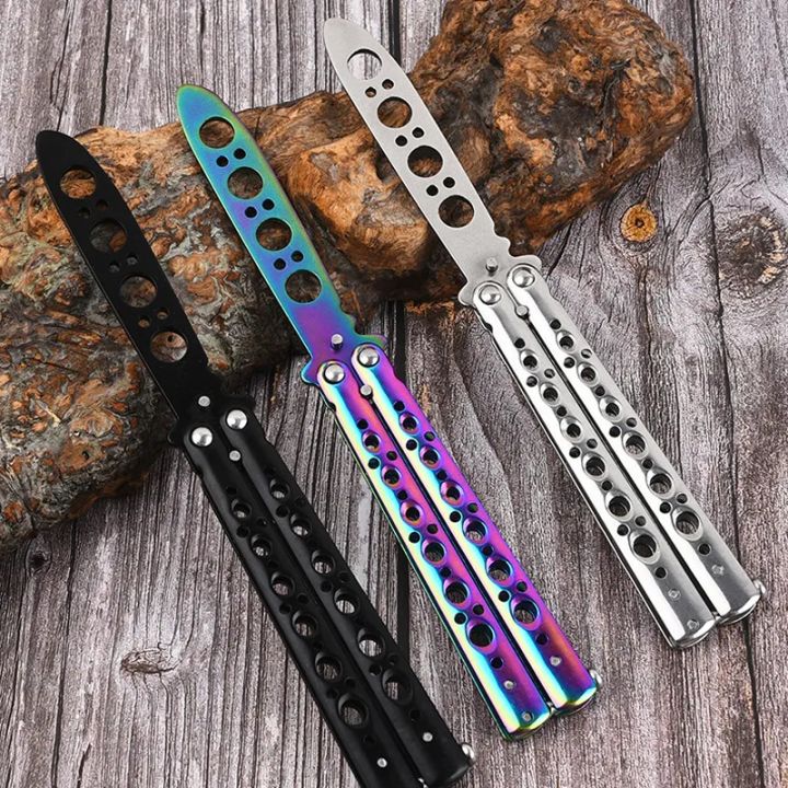 Portable Butterfly Training Knife Foldable Pocket Flail Knife Uncut