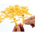 12PCS Smiling Face EMOJI Stretchable Yellow Figurine Creative TPR Stress Relief Toy With Foldable Kawai Soft Rubber Release Doll. 