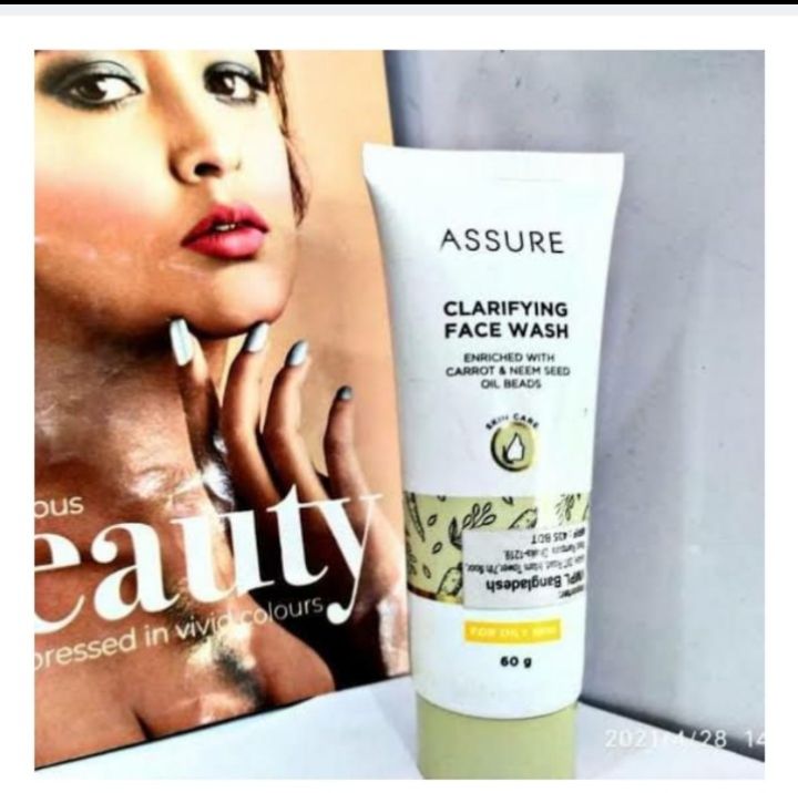 Assure%20Clarifying%20Face%20wash%2060g%20India.Ingredients:%20Carrot,%20Neem%20Seed%20Oil%20-%20Image%209