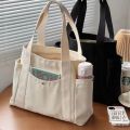 Large Capacity Tote Canvas Bag for Work Outgoing High Appearance Commuting Versatile Art Student Clothing Book Shoulder Bag Bag. 