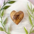 Little Pocket Hug Wooden Heart Tokens I Miss You Crafts Supplies for Friends Portable Creative Gift Valentine's Day Gift. 