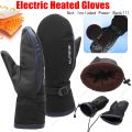 1 Pair Hand Warmer Gloves USB Charging Electric Heated Gloves 3 Gear Temperature Waterproof for Climbing Hiking Cycling. 