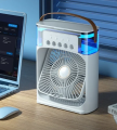 2024 New Updated Portable Humidifier Fan Air Cooler Fan Electric Air Conditioners Household Small Air Cooler USB with Led. 