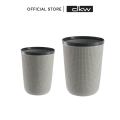 DKW HH-203 + 205 set of woven round trash can (2/2 pack size) (2 colors) beautiful durable trash can. 
