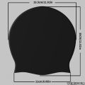Extra Large Swim Cap for Braids and Dreadlocks Extensions Weaves Long Hair Waterproof Silicone Cover Ear Swimming Cap for Adults.