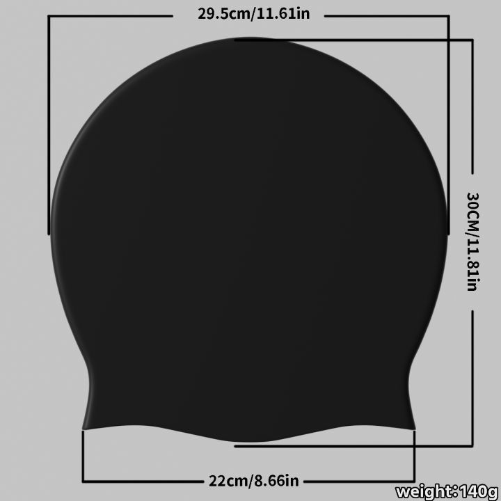 Extra%20Large%20Swim%20Cap%20for%20Braids%20and%20Dreadlocks%20Extensions%20Weaves%20Long%20Hair%20Waterproof%20Silicone%20Cover%20Ear%20Swimming%20Cap%20for%20Adults%20-%20Image%206