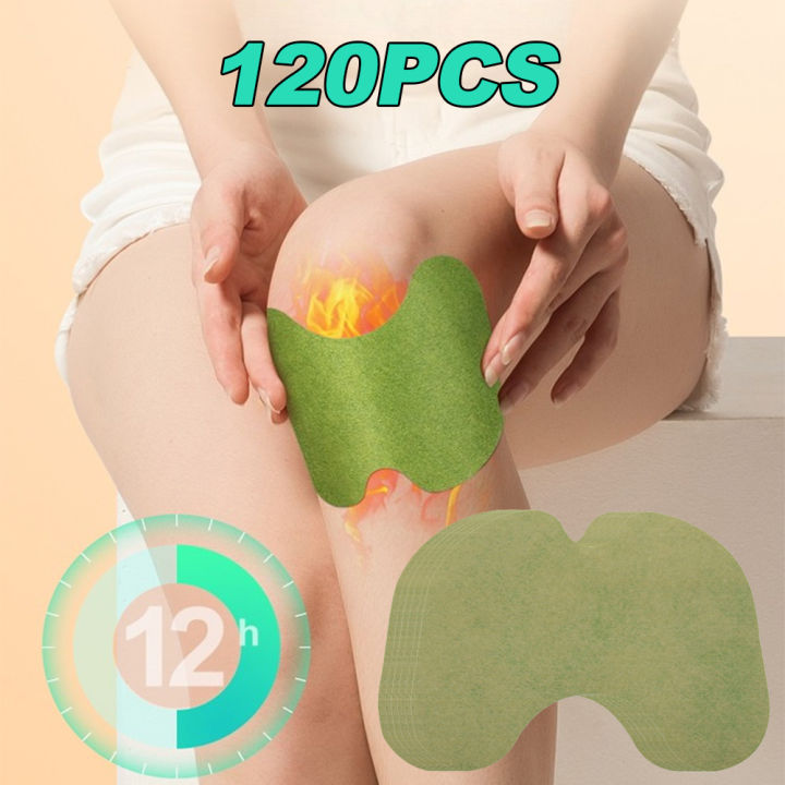 120/100/60pcs Warm Knee Patch Acupuncture Patch Fitness Running Heat Patch Long-Lasting Knee Paste for Athletes Office Workers