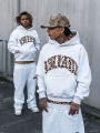 Y2K Trendy High-Quality Cross-Border Leopard Embroidered Casual Sports Men's and Women's Hooded Sweatshirt Pants. 