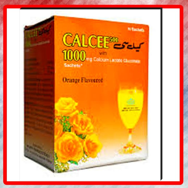 Calcee 1000mg Sachet 10 sachet in each box | Daraz.pk