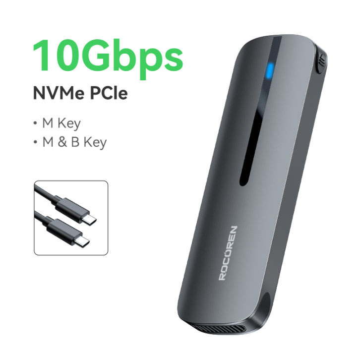 Rocoren%20M2%20SSD%20Case%20M.2%20NVMe%20SSD%20Enclosure%20Adapter%2010Gbps%20USB%203.1%20Gen2%20USB%20C%20External%20Enclosure%20Supports%20M%20and%20B&M%20Keys%20-%20Image%207
