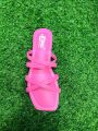 Colorful Zig-zag Flat Slippers Sandals for Womens and Girls. - Girls Slips On Shoes. 