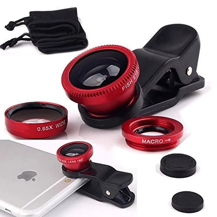 Camera Lens Kit Iphone 11 Fisheye Lens Wide Angle Mobile Phone Camera Lens  Fish Eye Macro Lens For Iphone