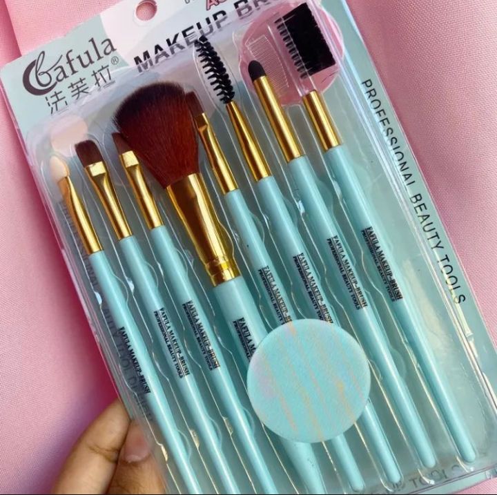 Makeup Brush Kit - 9 Pieces