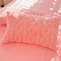 Milk Fleece Winter Thickened Pillowcase Bedding Coral Fleece Simple Luxury Winter Warm Soft Pillows Cover.