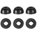 3 Pairs Replacement Memory foam Tips for   Buds Pro Eartips wireless Earbud Anti-Slip Avoid Falling Ear Tips black. 
