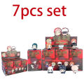 7Pcs/Set Lying Style Anime Jujutsu Kaisen Mini Figure Toys Satoru Gojo Mini Cute Gk PVC Statue Figurine Collectible Toys.