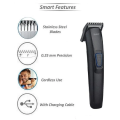 HTC AT-522 Rechargeable Hair & Beard Trimmer for Men – Cordless Grooming Kit with Sharp Blades & Adjustable Settings. 