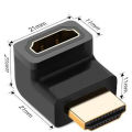 90 degree and 270 degree bent HDMI cable connector for narrow space behind the TV or various devices.. 