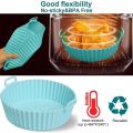 Silicone Mould for Hot Air Fryer, Air Fryer Silicone Pot, Reusable, Air Fryer Silicone Mould, Hot Air Fryer Baking Mould, Hot Air Fryer Accessories. 
