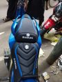 Gixxer fi premium blue modified seat cover. 