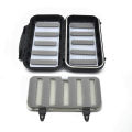 Waterproof Fly Fishing Box Black Tackle Lure Bait Fish hook Box ABS Plastic Fishing Accessory Tool Storage Box For fishing goods. 