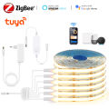 Zigbee Smart Home 6pcs/Kit 1M 2M COB LED Strip Wifi Decorative Light With Dimmable LED Dimmer Smart Switch Work With Tuya Alexa lightify. 