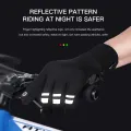 Outdoor Winter Warm Cycling Gloves Black Windproof Touchscreen Bicycle Gloves Camping Hiking Sport Running Motorcycle Gloves Men. 