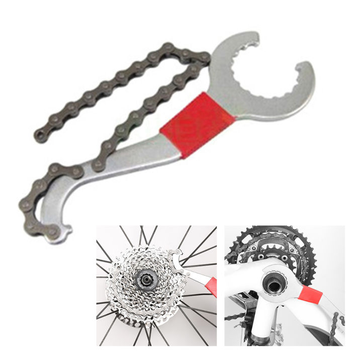 9pcs%20Bicycle%20Repair%20Tool%20Kit%20Cassette%20Remover%20Wrench%20Chain%20Breaker%20Crank%20Puller%20Extractor%20Spoke%20Bottom%20Bracket%20Freewheel%20Tool%20-%20Image%202