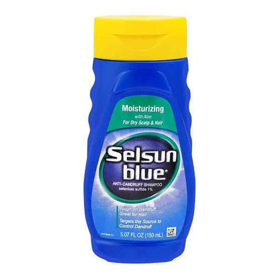 Selsun Blue anti dandruff Shampoo 150ml (Moisturizing with Aloe) for dry scalp hair